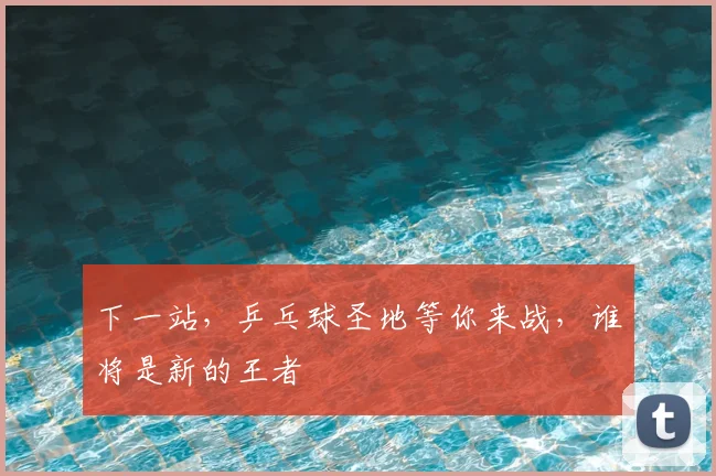 下一站，乒乓球圣地等你来战，谁将是新的王者