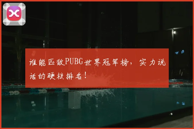 谁能匹敌PUBG世界冠军榜,实力说话的硬核排名!