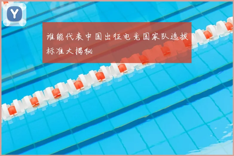 谁能代表中国出征电竞国家队选拔标准大揭秘